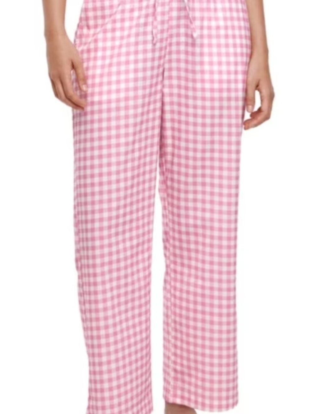 GAP Pink & Blue Patterned Wide-Leg Pants - Picture 2 of 4